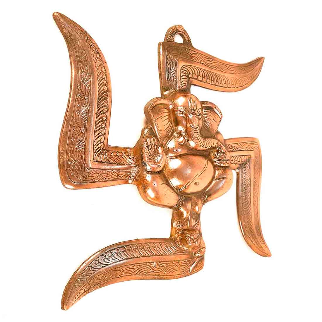 Swastik Ganesh Wall Decor - Vigha Harta Ganesha Wall Hanging -12 Inch - ApkaMart