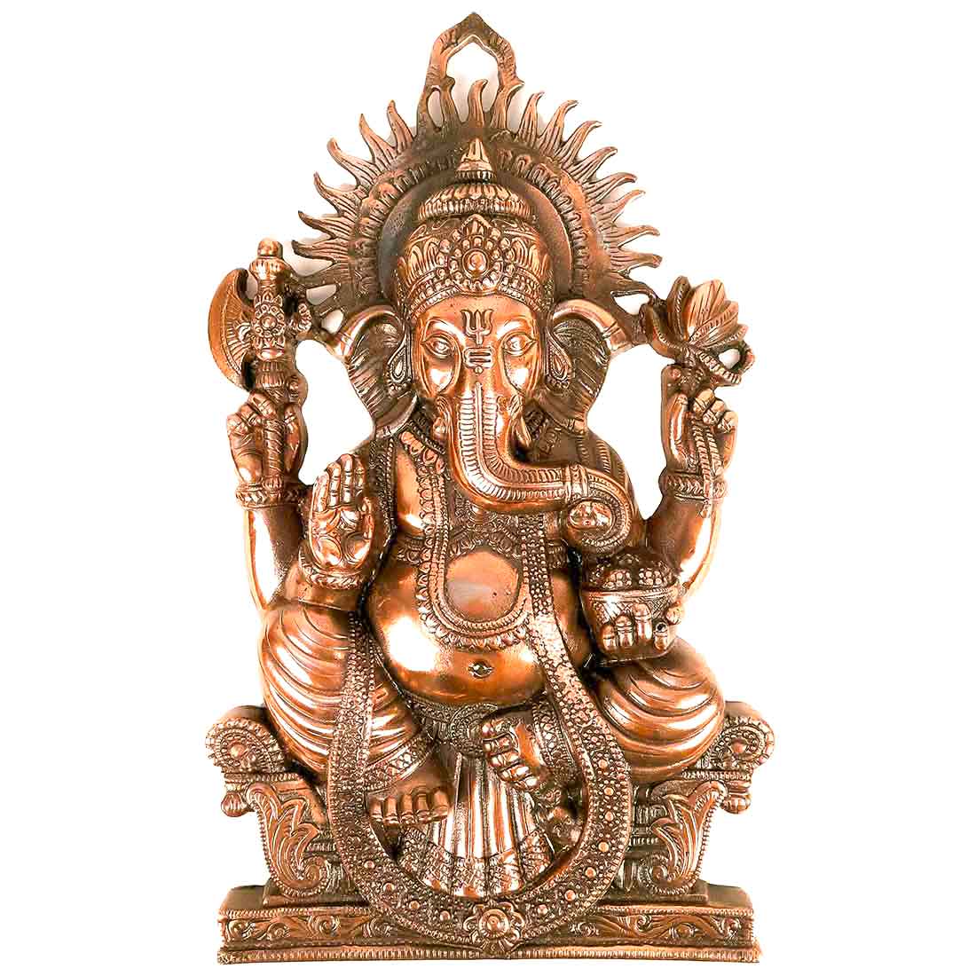 Ganesh Wall Art | Wall Decor for Pooja Room & Living Room - 20 Inch - ApkaMart