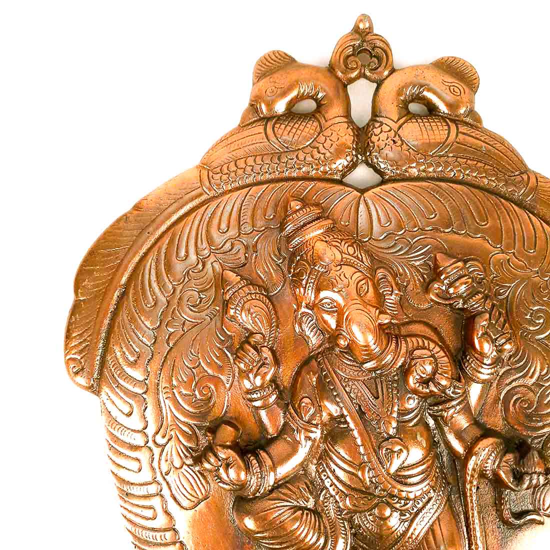 Ganesha Wall hanging | Wall Decor For Home & Entrance - Peacock Design -19 Inch - ApkaMart