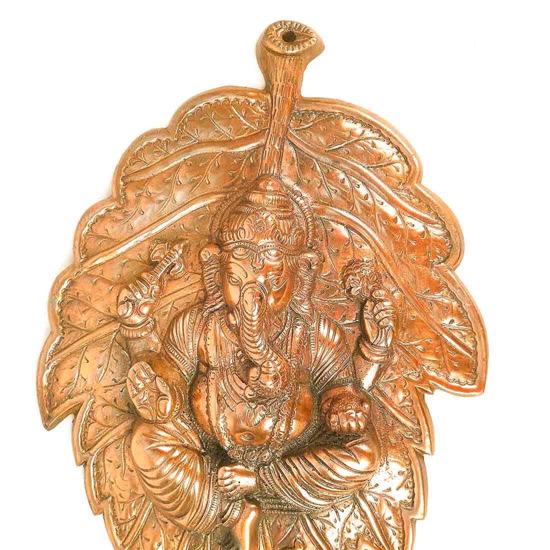 Ganpati Wall hanging - Ganesha Sitting on Leaf Wall Decor - 18 Inch - ApkaMart