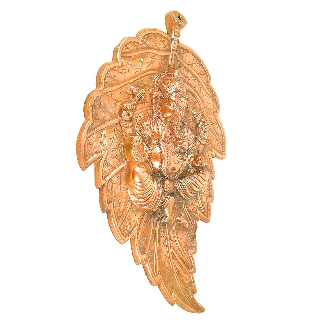 Ganpati Wall hanging - Ganesha Sitting on Leaf Wall Decor - 18 Inch - ApkaMart
