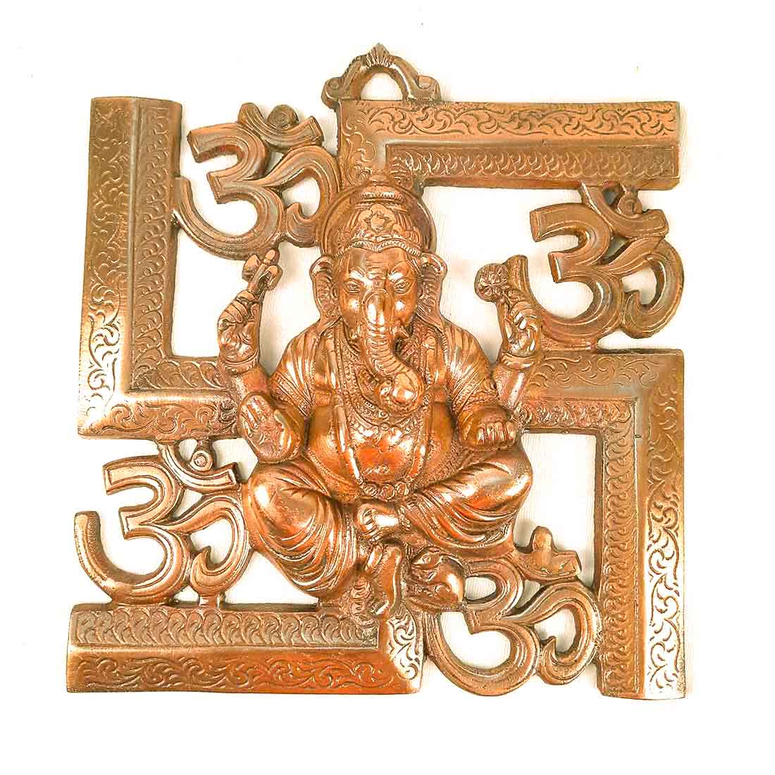 Ganesh Wall hanging - Swastik Wall Hanging for Entrance / Main Door - 10 Inch - ApkaMart