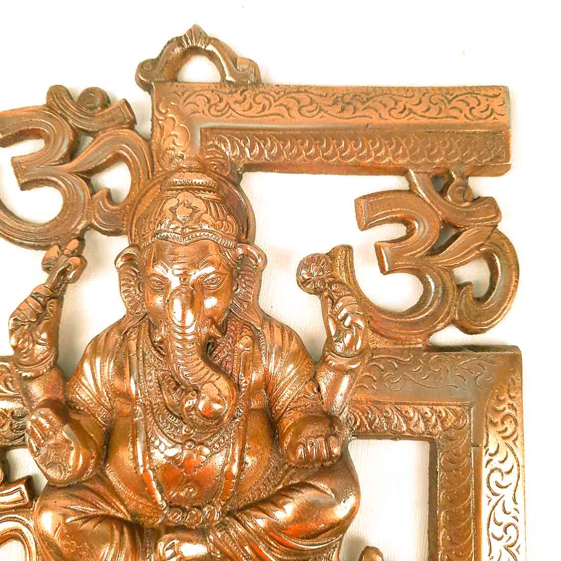 Ganesh Wall hanging - Swastik Wall Hanging for Entrance / Main Door - 10 Inch - ApkaMart