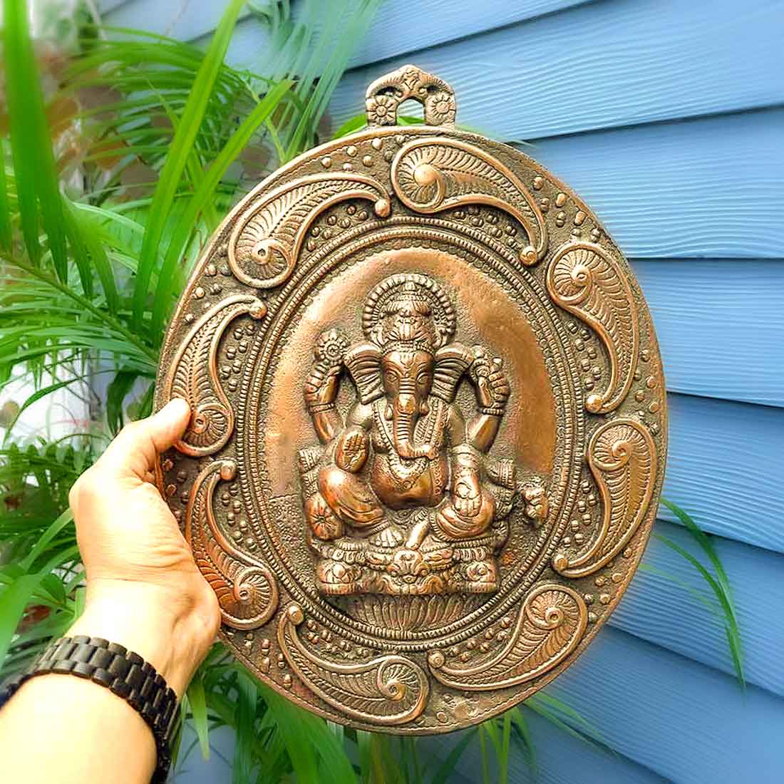 Ganesh Wall Art For Pooja, Temple & Office Decor - 15 Inch - ApkaMart