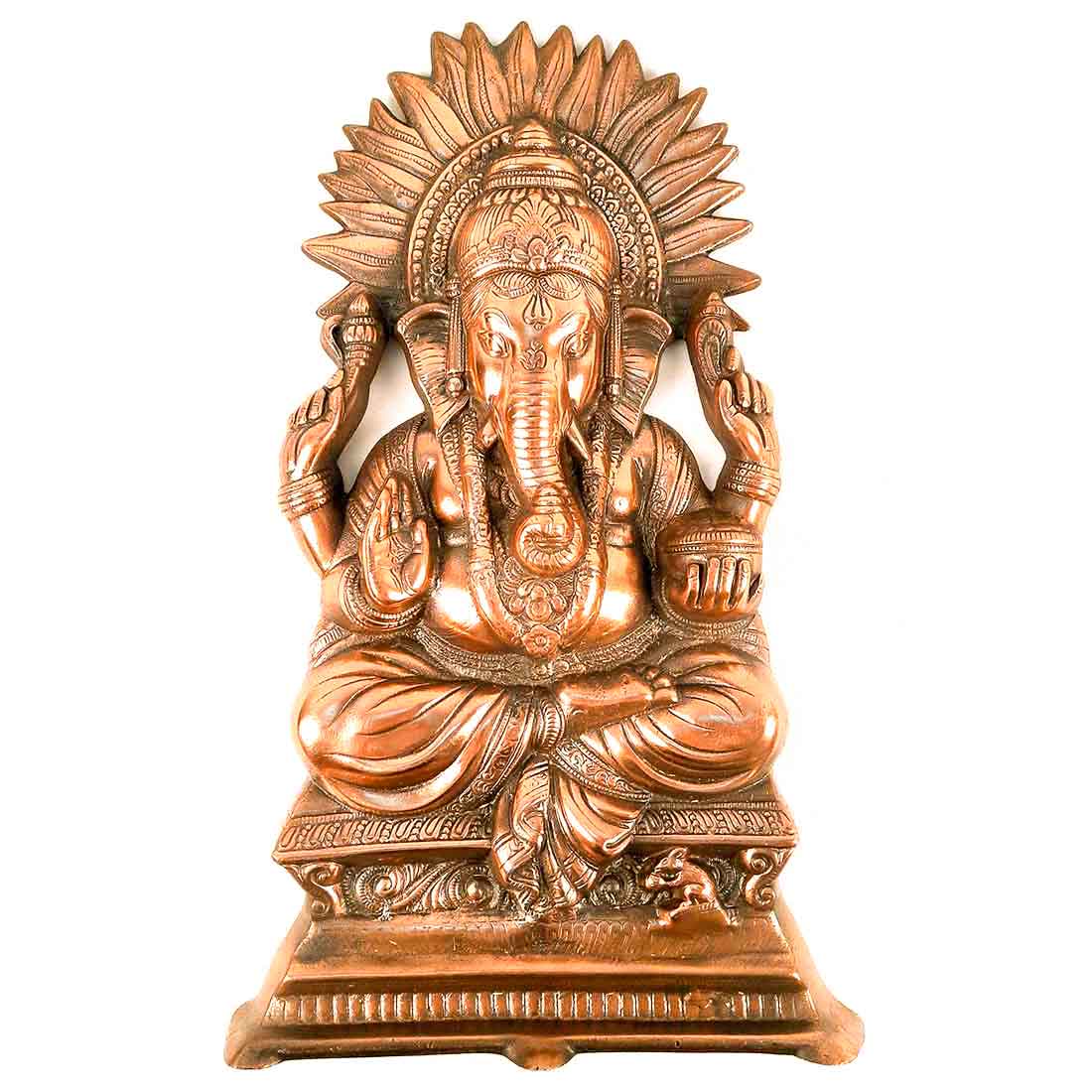 Ganesh Wall Hanging Idol Big | Lord Ganesha Statue Wall Art - For Puja, Home & Main Gate | Religious & Spiritual Decor for Living Room - 23 Inch