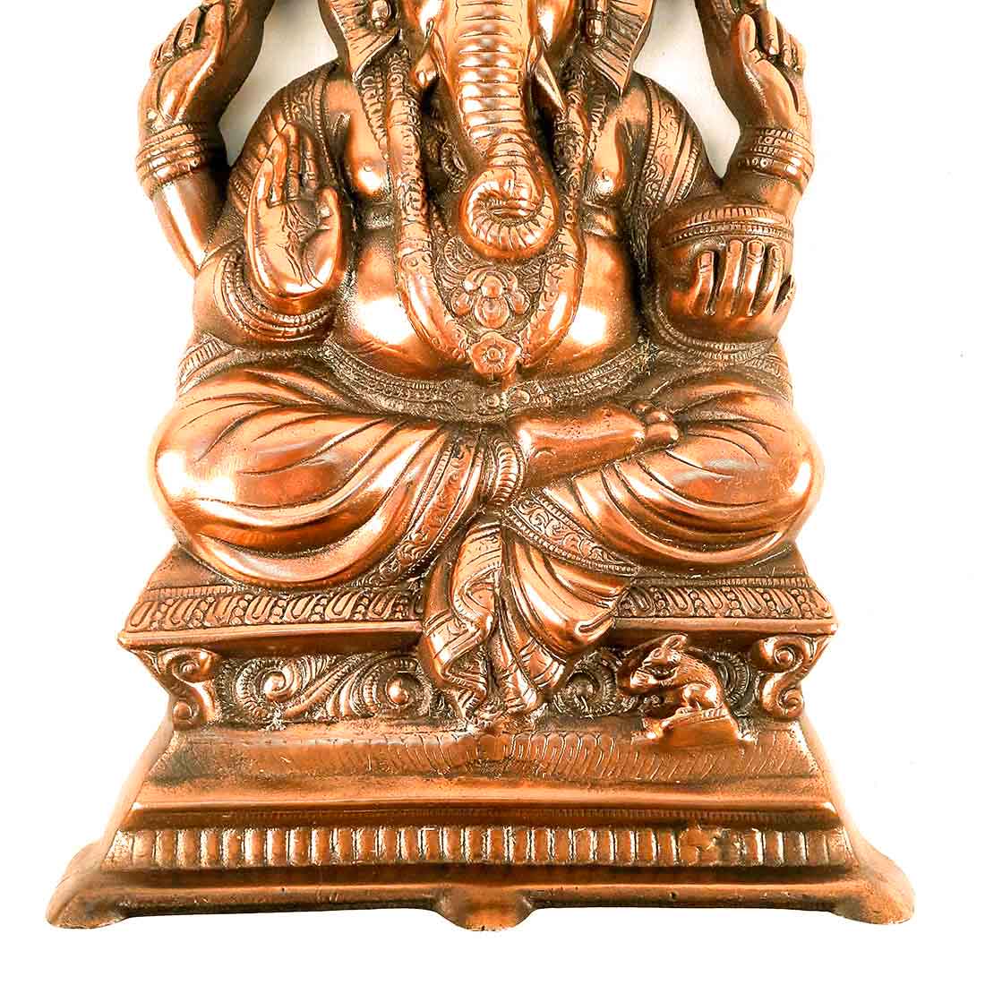 Ganesh Wall Hanging Idol Big | Lord Ganesha Statue Wall Art - For Puja, Home & Main Gate | Religious & Spiritual Decor for Living Room - 23 Inch