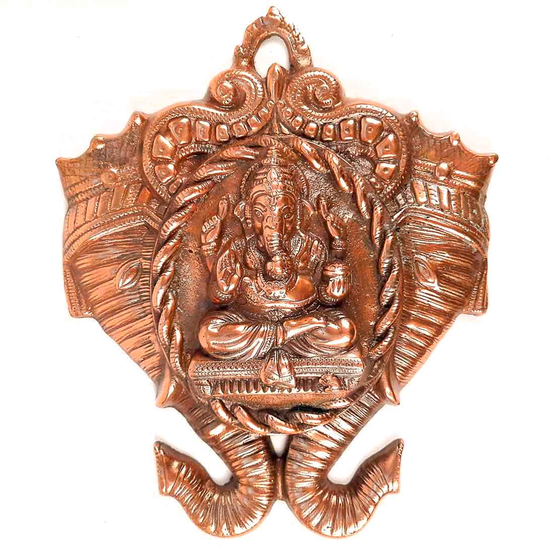 Lord Ganesh Wall Hanging - Metal Wall Decor -13 Inch - ApkaMart