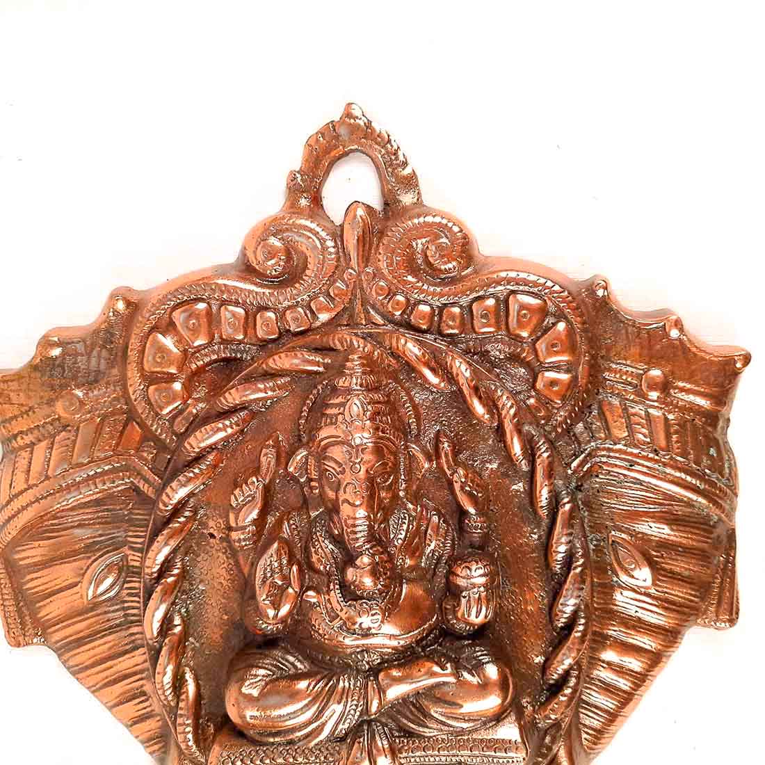 Lord Ganesh Wall Hanging - Metal Wall Decor -13 Inch - ApkaMart