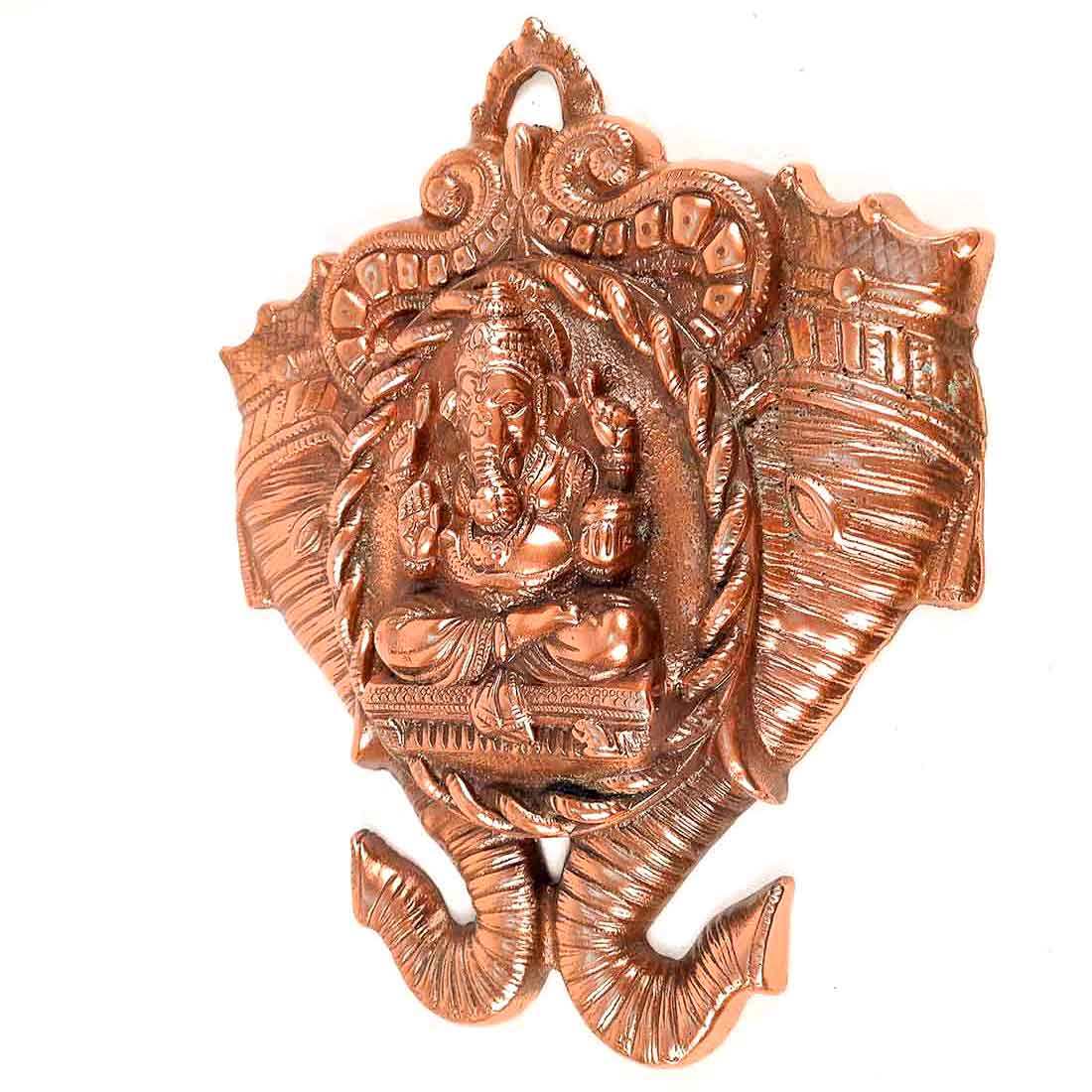 Lord Ganesh Wall Hanging - Metal Wall Decor -13 Inch - ApkaMart