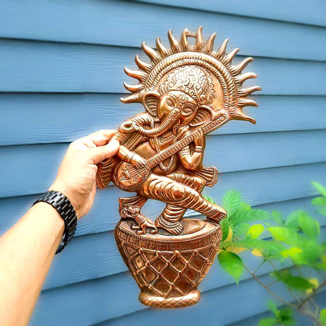 Ganesh Wall Hanging | Wall Decor for Living Room - 17 Inch - ApkaMart