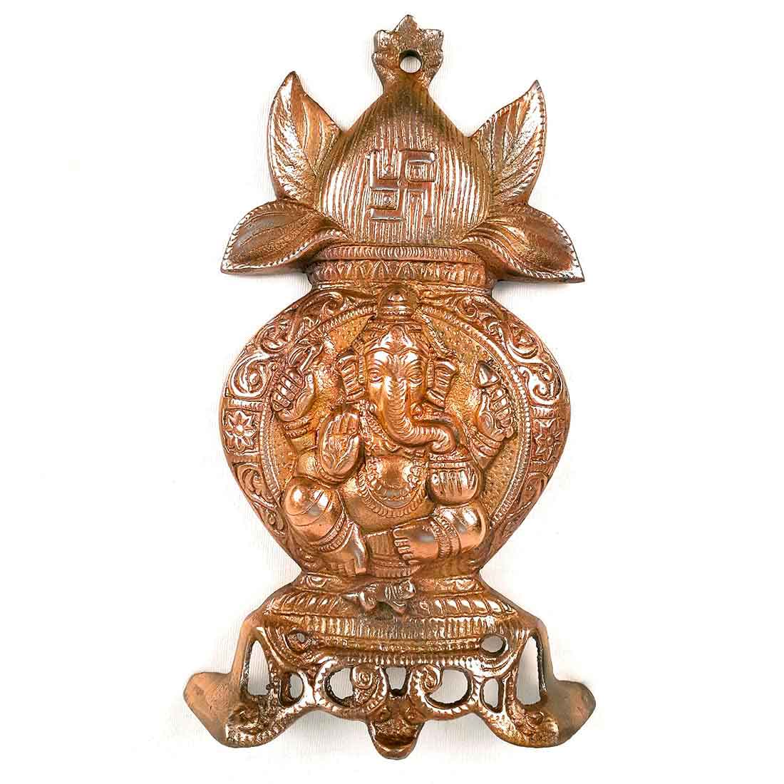 Ganpati Wall Hanging | Ganesha Wall Decor For Home & Entrance - 11 Inch - ApkaMart