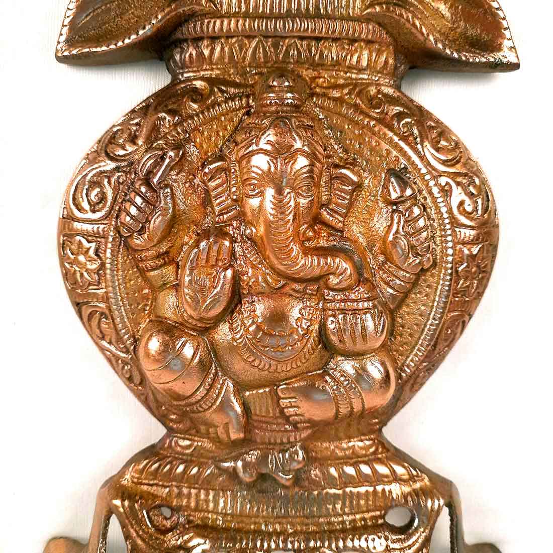 Ganpati Wall Hanging |  Ganesha Wall Decor For Home & Entrance - 11 Inch - ApkaMart