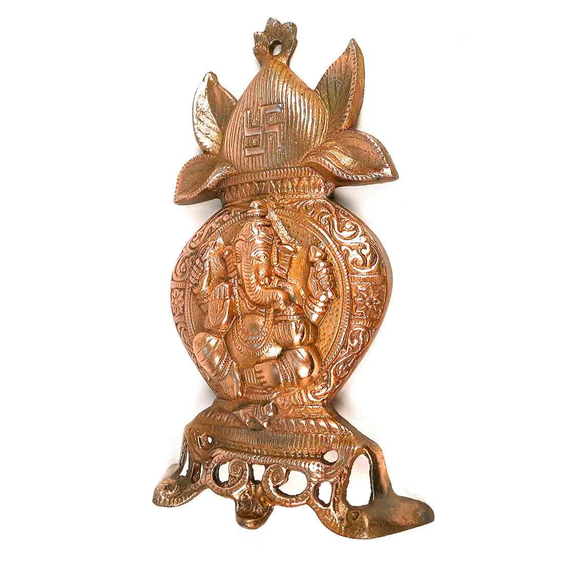 Ganpati Wall Hanging |  Ganesha Wall Decor For Home & Entrance - 11 Inch - ApkaMart