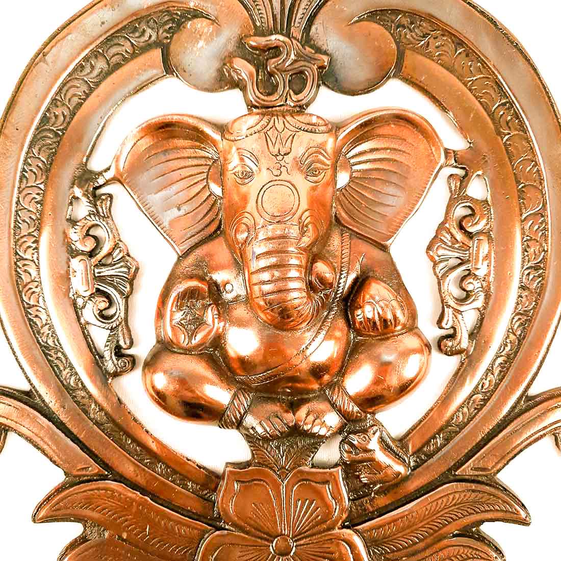 Ganesh Wall Hanging Murti | Ganesha With Om Wall Idol Decor - for Entrance Door | Ganesha Statue Hangings - for Home, Puja, Temple, Religious Decor & Gift -16 Inch