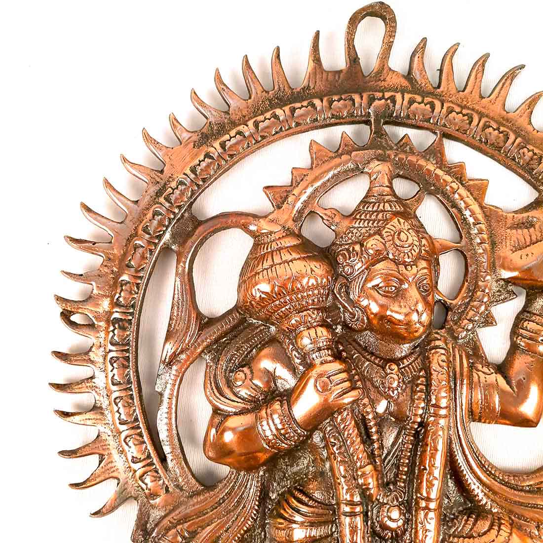 Hanuman ji Wall Hanging | Bajarangbali Wall Art - for Home, Puja, Living Room & Office | Antique Wall Idol for Religious & Spiritual Decor - For Pooja, Temple & Home Decor - 16 inch