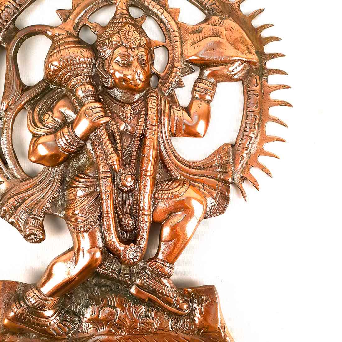 Hanuman ji Wall Hanging | Bajarangbali Wall Art - for Home, Puja, Living Room & Office | Antique Wall Idol for Religious & Spiritual Decor - For Pooja, Temple & Home Decor - 16 inch