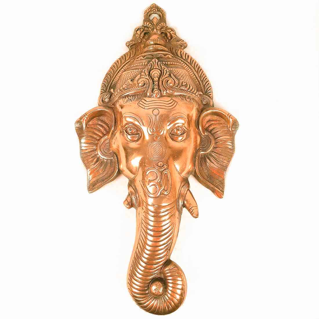 Lord Ganesh Face Wall Art For Pooja, Temple & Office Decor -27 Inch - ApkaMart