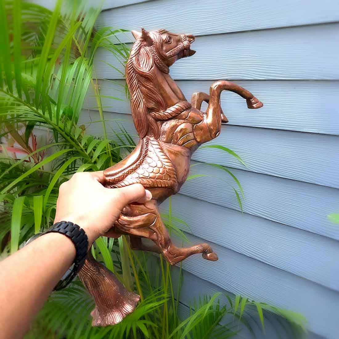 Antique Horse Showpiece - For Table Decor & Gifts - 14 Inch