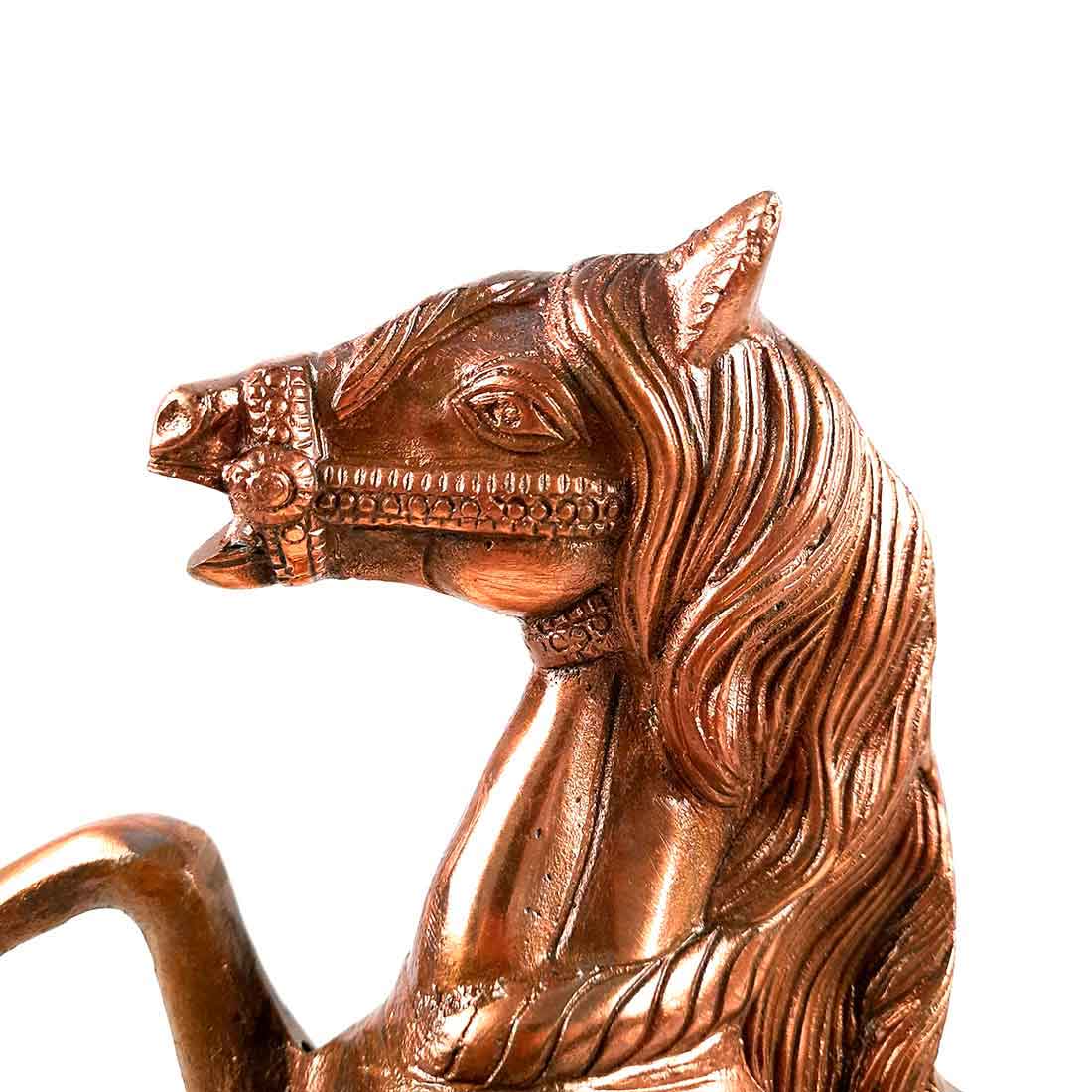 Antique Horse Showpiece - For Table Decor & Gifts - 14 Inch