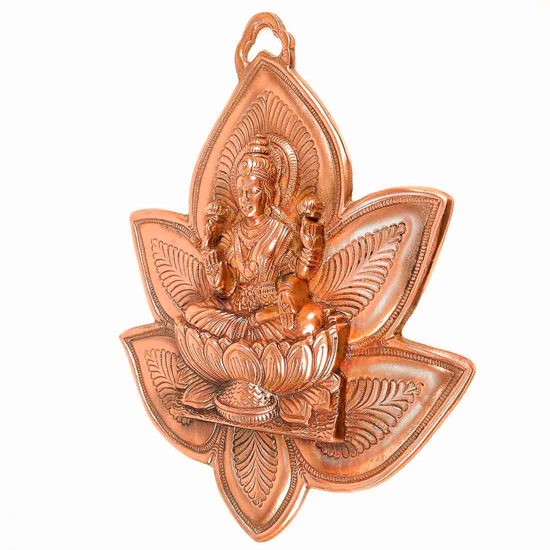 Goddess Laxmi Wall Hanging | Lakshmi Ji Wall Hanging - For Pooja, Mandir & Home Decor - 14 Inch - ApkaMart
