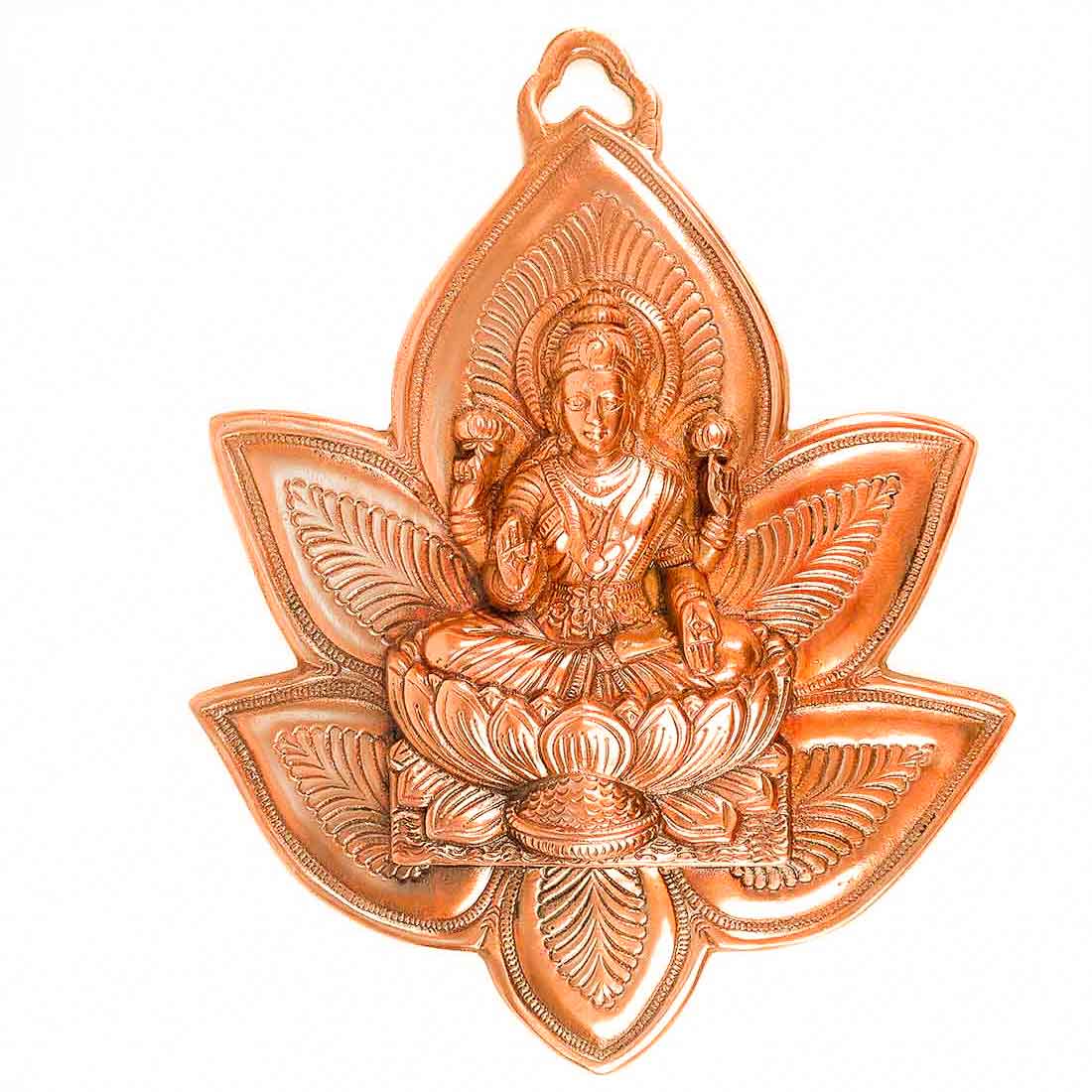 Goddess Laxmi Wall Hanging | Lakshmi Ji Wall Hanging - For Pooja, Mandir & Home Decor - 14 Inch - ApkaMart
