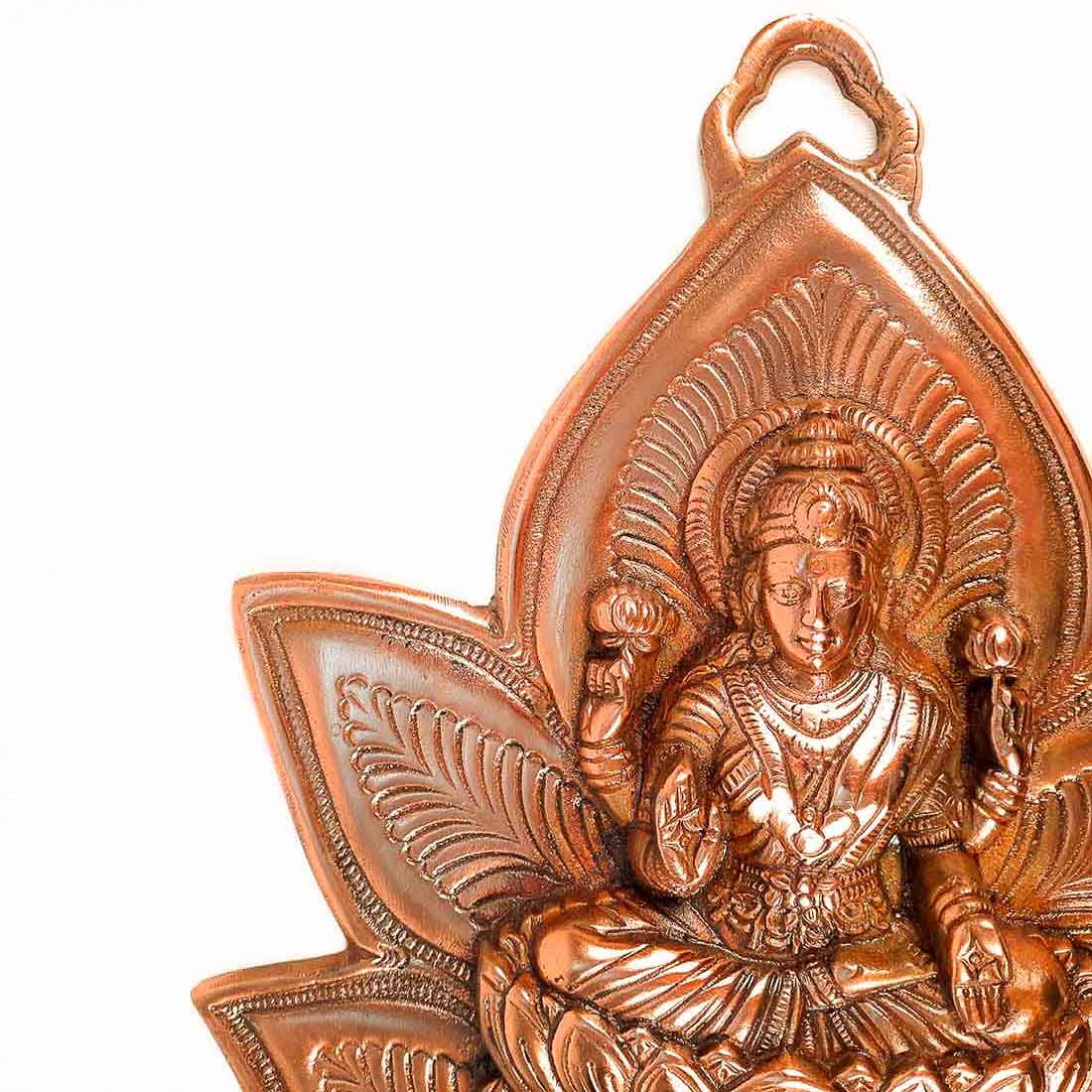 Goddess Laxmi Wall Hanging | Lakshmi Ji Wall Hanging - For Pooja, Mandir & Home Decor - 14 Inch - ApkaMart