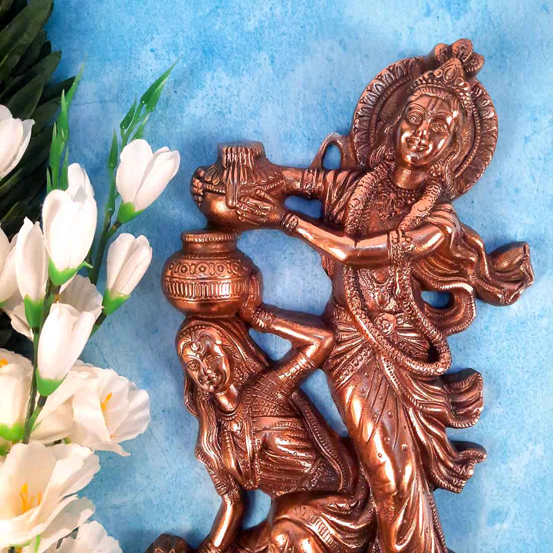 Wall Art Decor Radha Krishna - For Wall Decor & Gifts - 16 Inch - ApkaMart