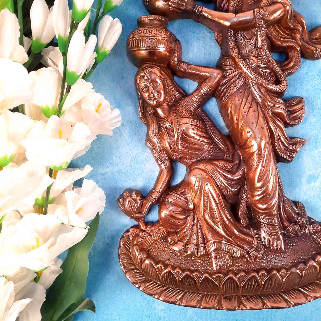 Wall Art Decor Radha Krishna - For Wall Decor & Gifts - 16 Inch - ApkaMart