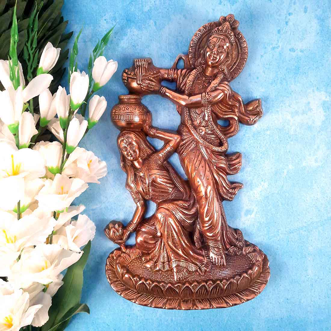 Wall Art Decor Radha Krishna - For Wall Decor & Gifts - 16 Inch - ApkaMart