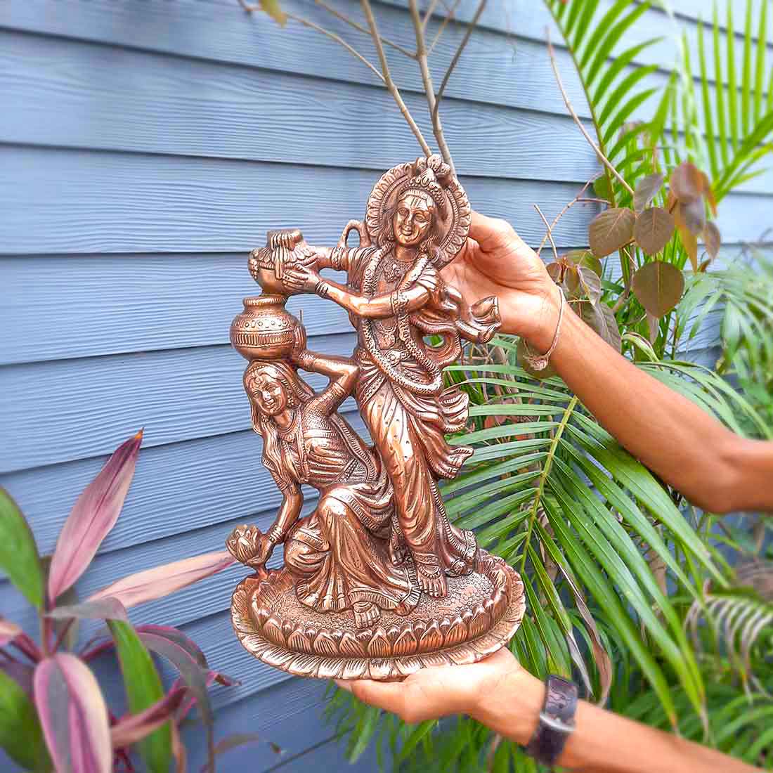 Wall Art Decor Radha Krishna - For Wall Decor & Gifts - 16 Inch - ApkaMart