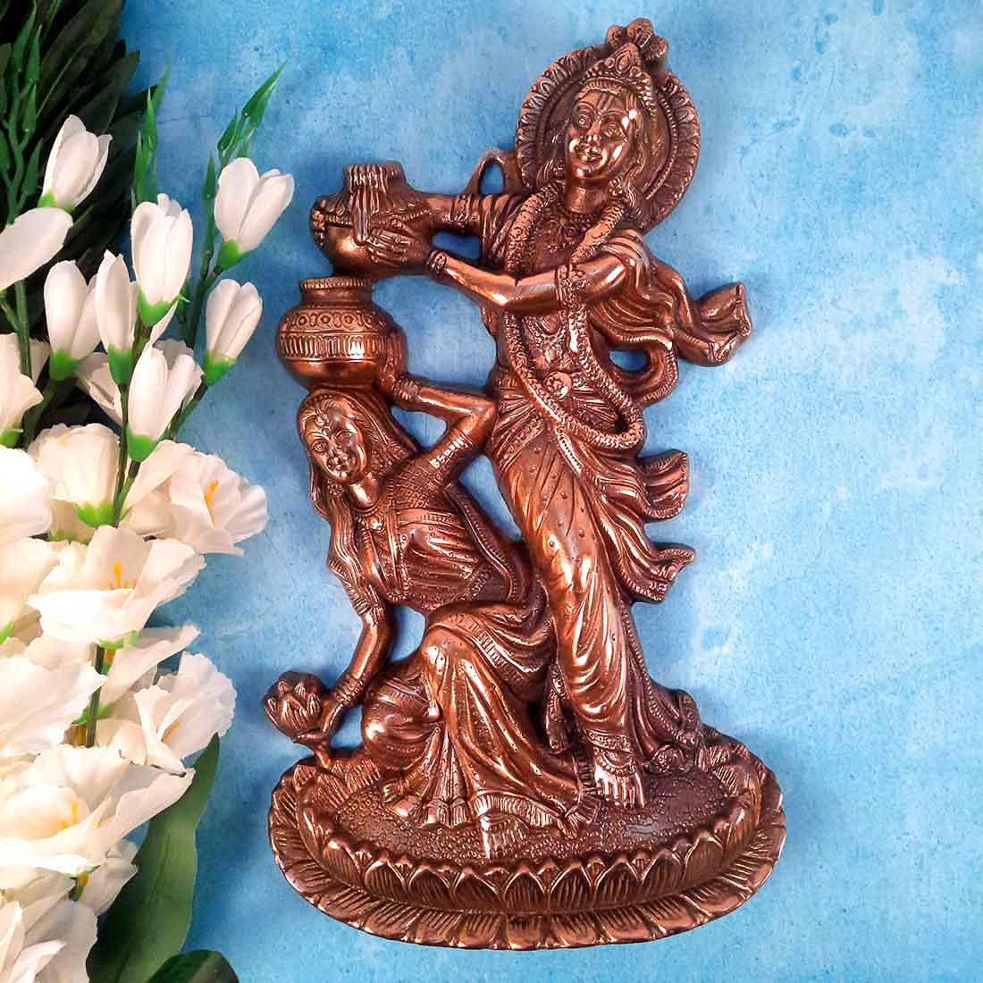 Wall Art Decor Radha Krishna - For Wall Decor & Gifts - 16 Inch - ApkaMart