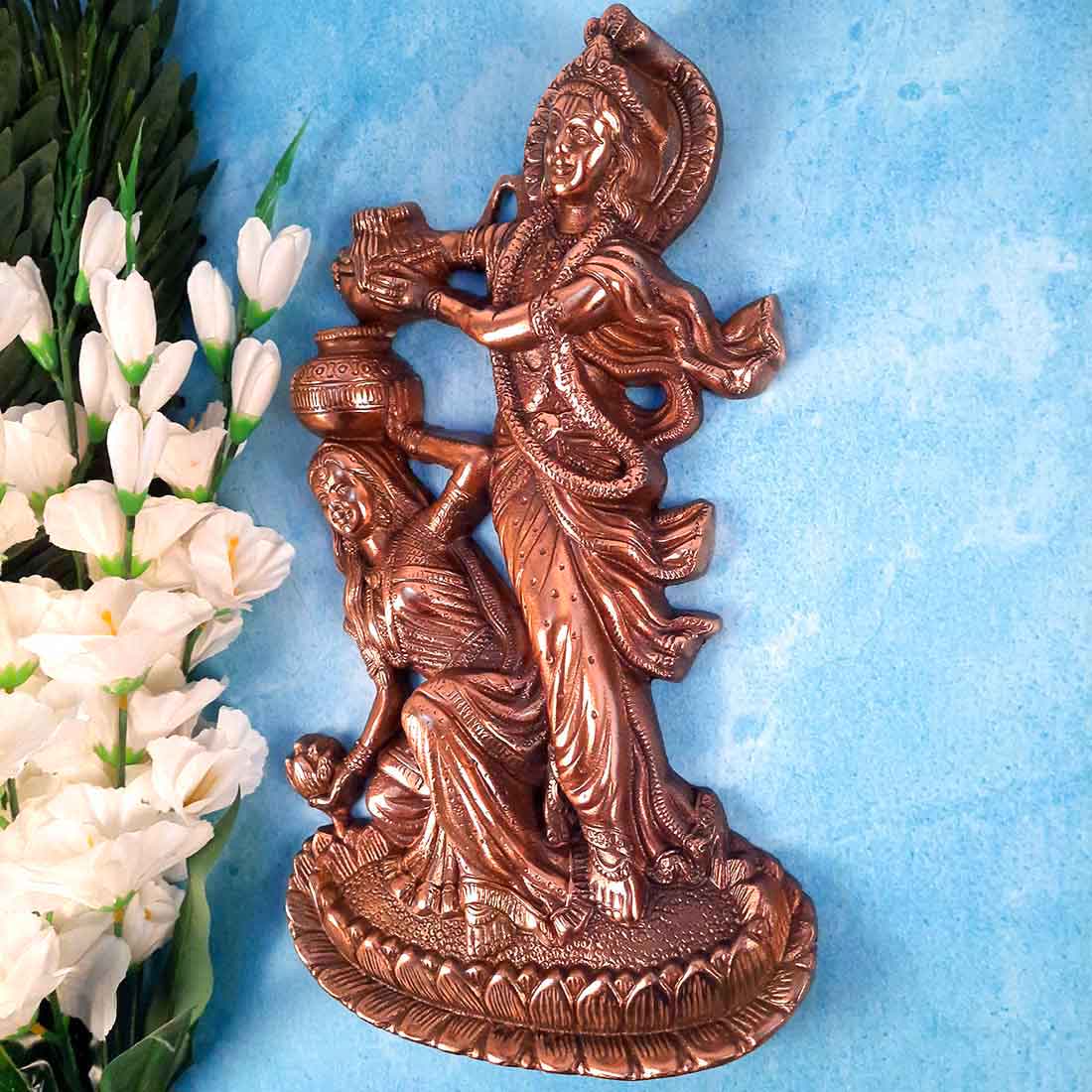 Wall Art Decor Radha Krishna - For Wall Decor & Gifts - 16 Inch - ApkaMart