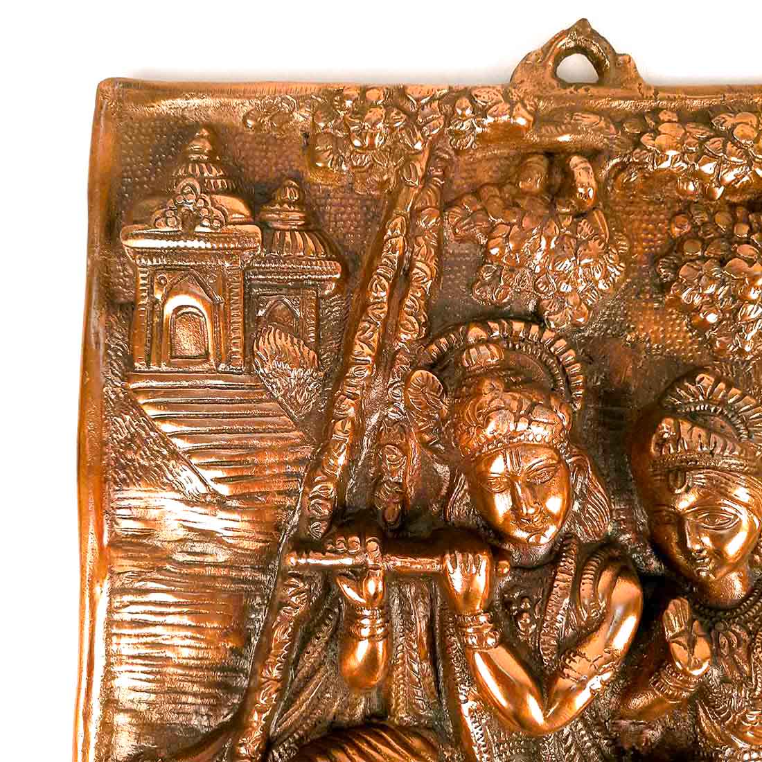 Radha Krishna Wall Hanging Idol - Dancing Pose | Shri Krishna Radha Wall Art Statue For Big Walls - for Gift, Home, Living Room, Office, Puja Room Decoration - 24 Inch - Apkamart #Style_Design 2