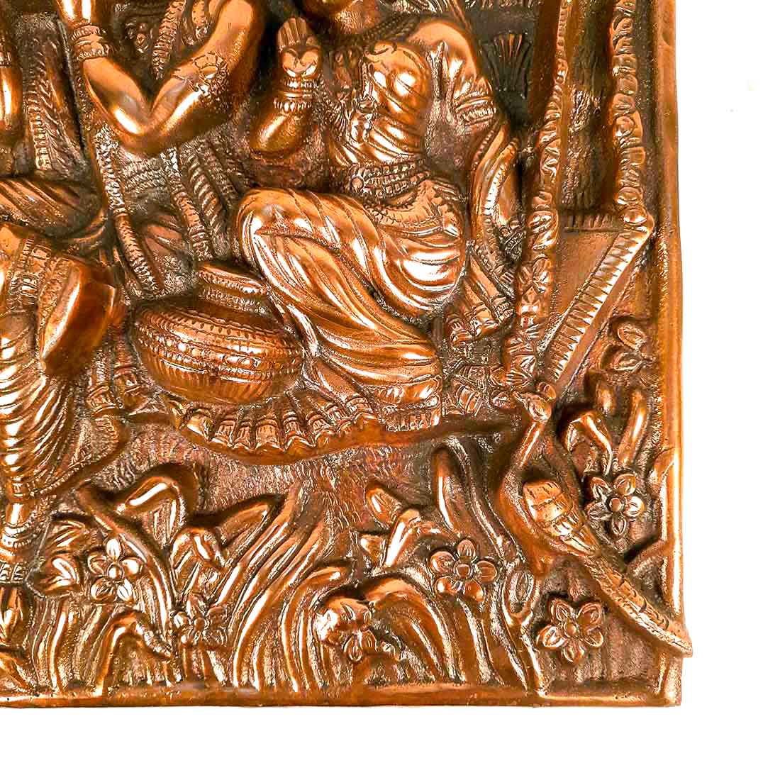 Radha Krishna Wall Hanging Idol - Dancing Pose | Shri Krishna Radha Wall Art Statue For Big Walls - for Gift, Home, Living Room, Office, Puja Room Decoration - 24 Inch - Apkamart #Style_Design 2