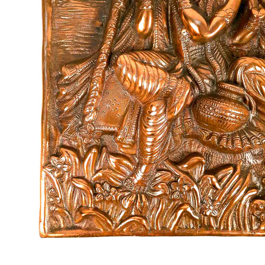 Radha Krishna Wall Hanging Idol - Dancing Pose | Shri Krishna Radha Wall Art Statue For Big Walls - for Gift, Home, Living Room, Office, Puja Room Decoration - 24 Inch - Apkamart #Style_Design 2