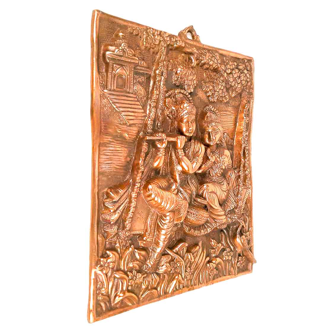 Radha Krishna Wall Hanging Idol - Dancing Pose | Shri Krishna Radha Wall Art Statue For Big Walls - for Gift, Home, Living Room, Office, Puja Room Decoration - 24 Inch - Apkamart #Style_Design 2