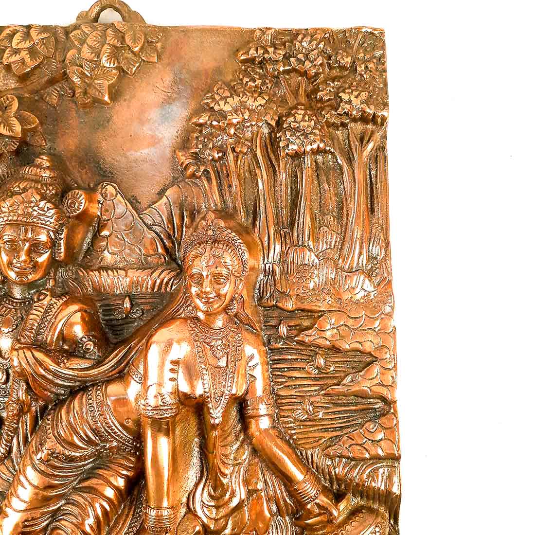 Radha Krishna Wall Hanging Idol | Shri Radha Krishna Wall Hanging Art Statue Murti | Religious & Spiritual Sculpture - for Gift, Home, Living Room, Office, Puja Room Decoration   - 20 inch