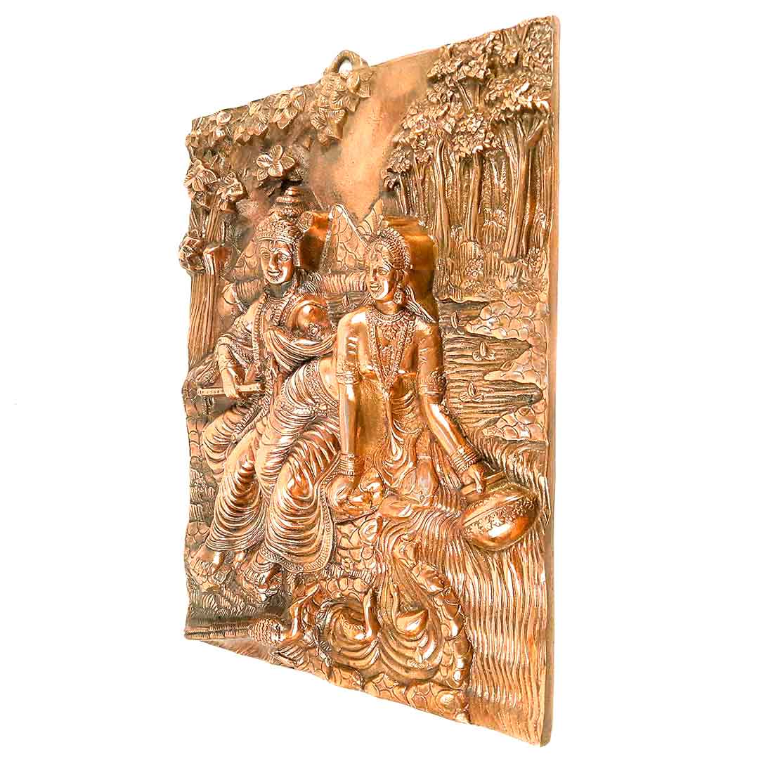 Radha Krishna Wall Hanging Idol | Shri Radha Krishna Wall Hanging Art Statue Murti | Religious & Spiritual Sculpture - for Gift, Home, Living Room, Office, Puja Room Decoration   - 20 inch