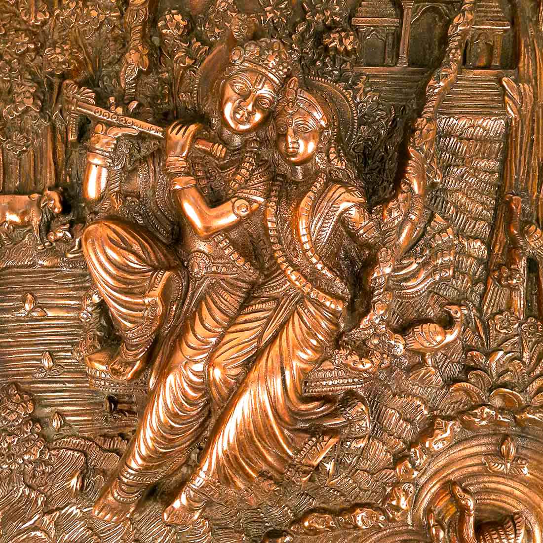 Radha Krishna Wall Hanging - For for Living Room & Gifts - 21 Inch - ApkaMart