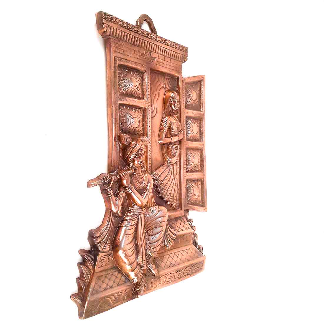 Radha Krishna Wall Hanging - Metal Wall Art Decor - 18 Inch - ApkaMart