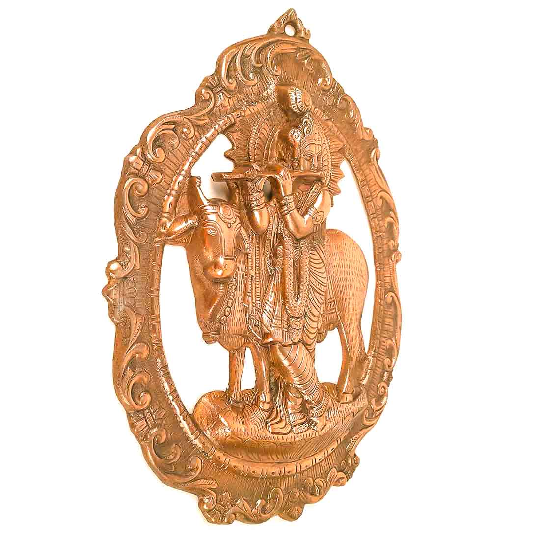 Krishna Playing Flute - Metal Wall Hanging - 16 Inch - ApkaMart
