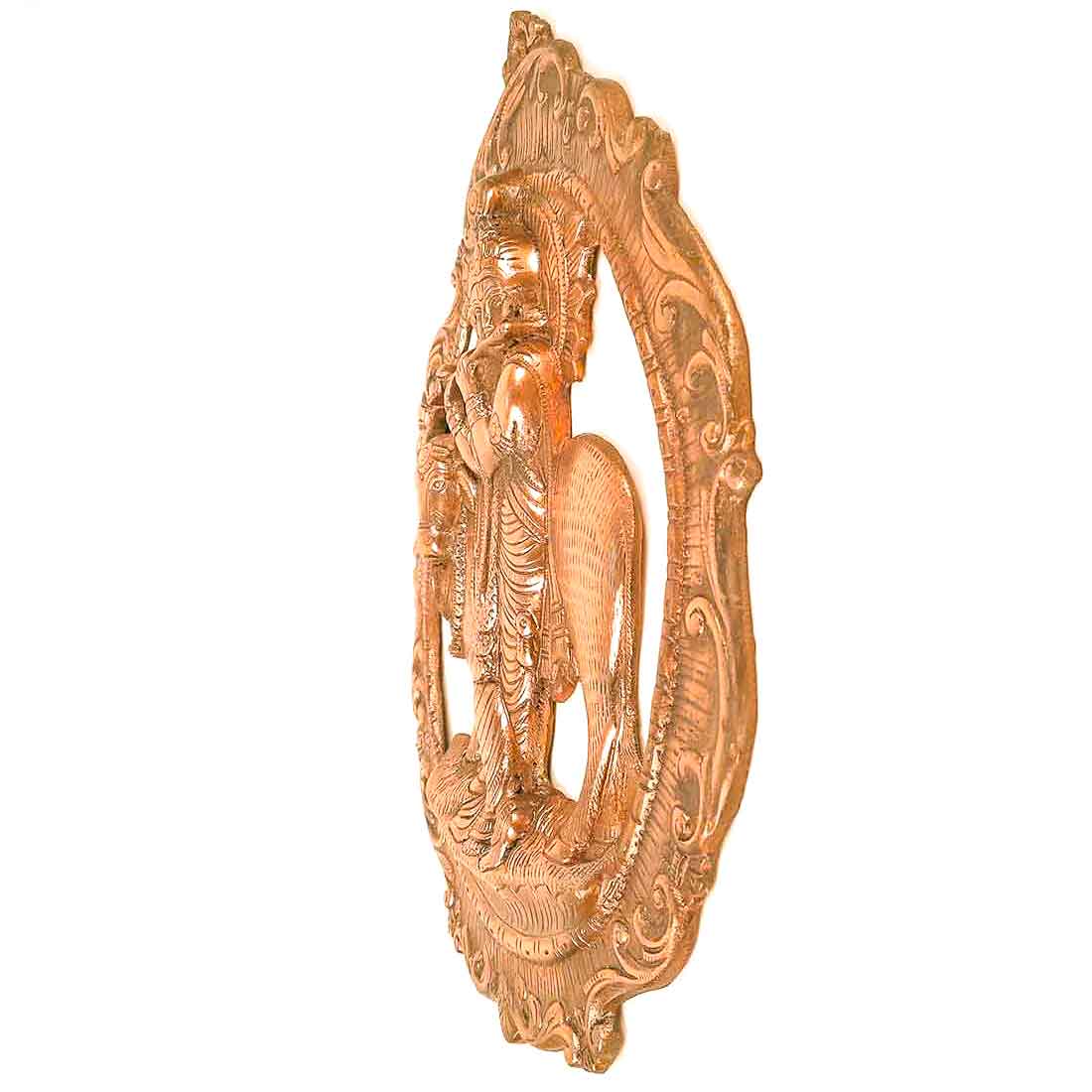 Krishna Playing Flute - Metal Wall Hanging - 16 Inch - ApkaMart