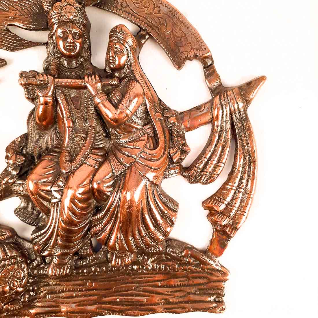 Wall Art for Living Room | Metal Wall Decor Morpankh Design - 16 Inch - ApkaMart