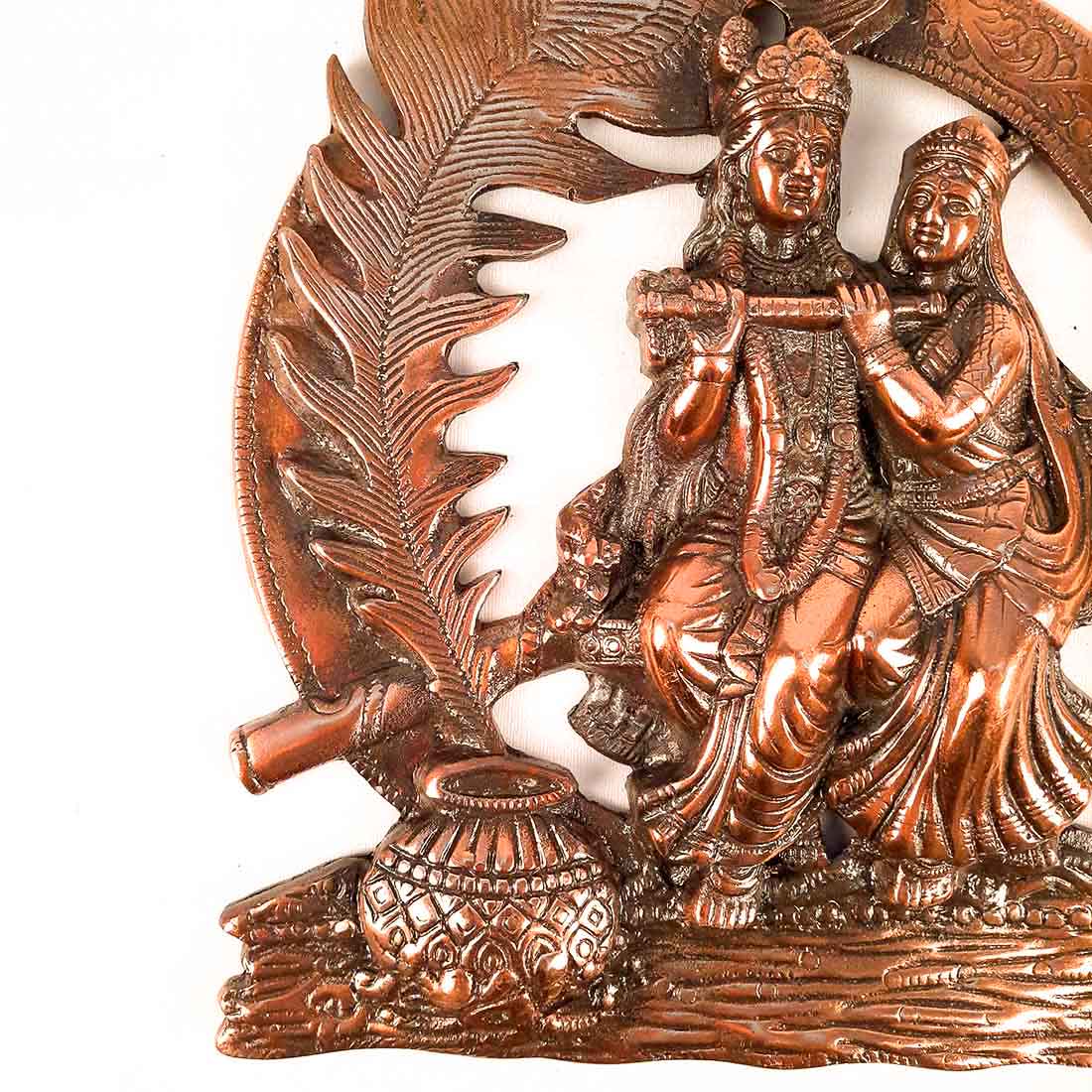 Wall Art for Living Room | Metal Wall Decor Morpankh Design - 16 Inch - ApkaMart