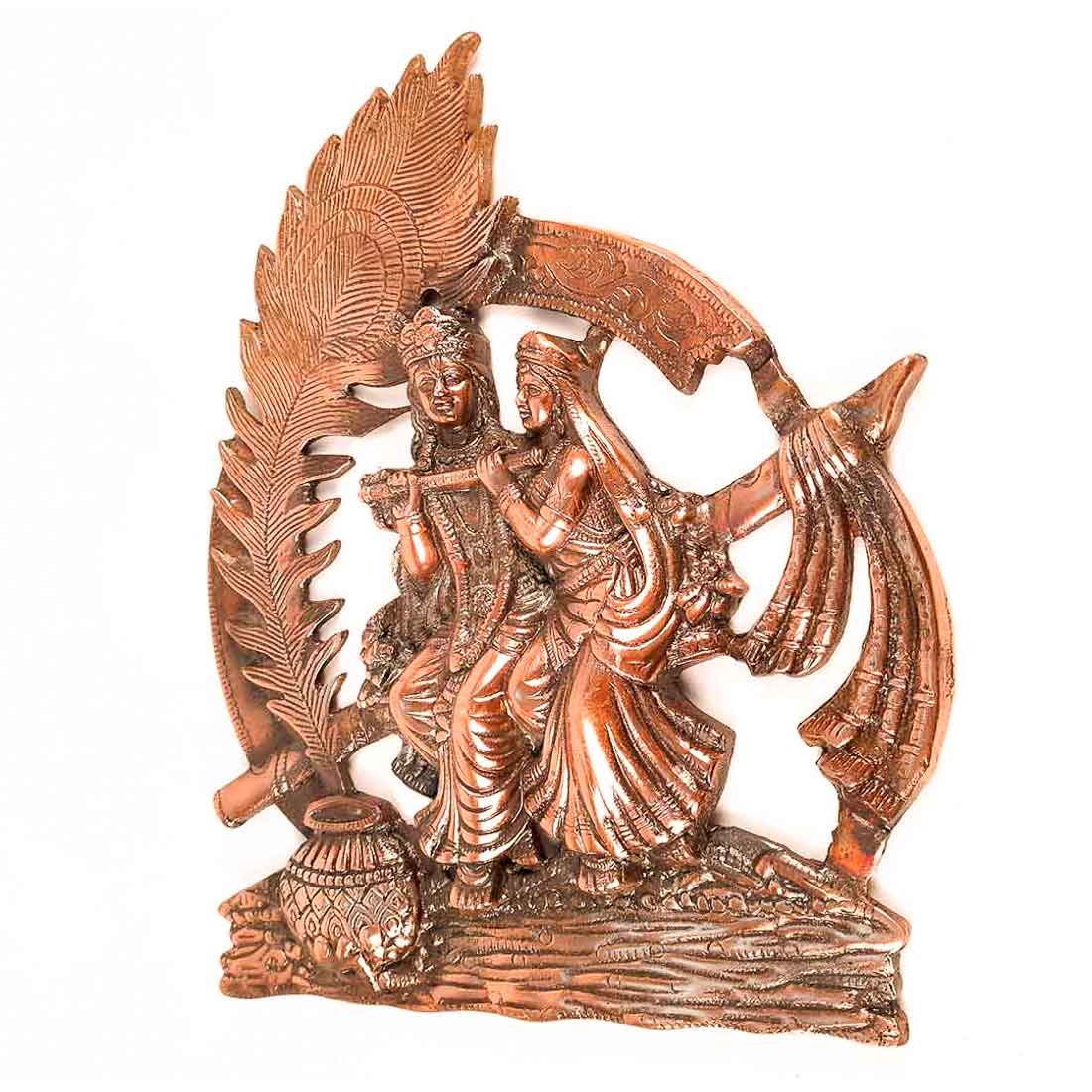 Wall Art for Living Room | Metal Wall Decor Morpankh Design - 16 Inch - ApkaMart