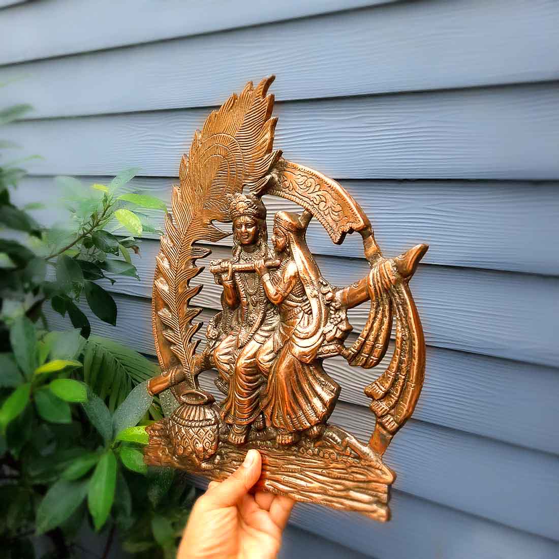 Wall Art for Living Room | Metal Wall Decor Morpankh Design - 16 Inch - ApkaMart