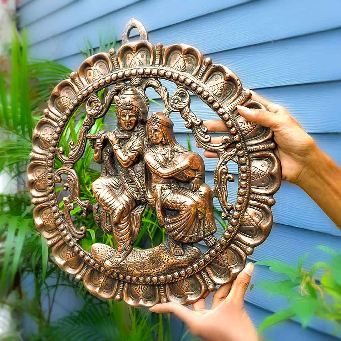 Wall Art Decor | Radha Krishna Wall Hanging - 18 Inch - ApkaMart