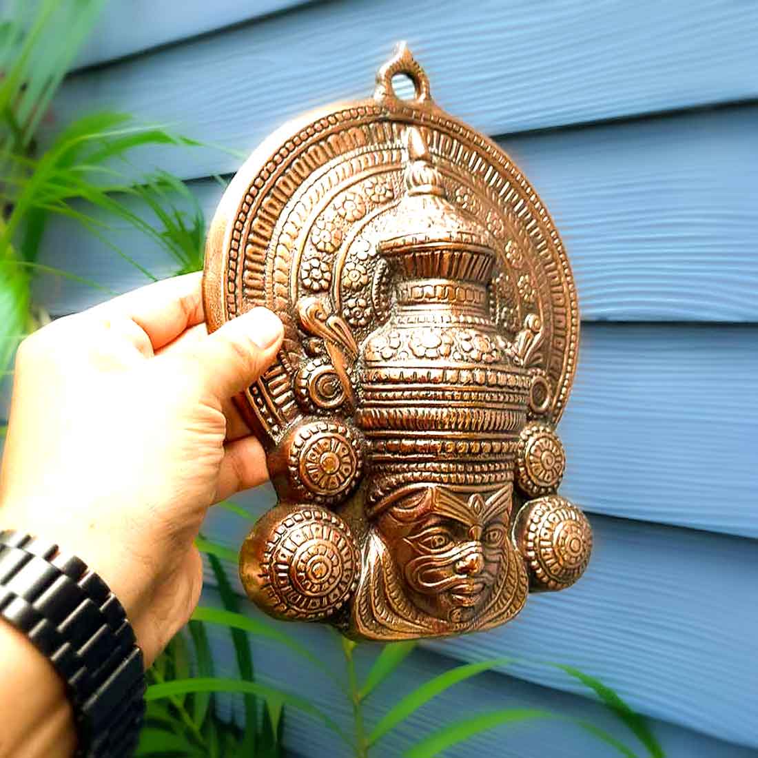 Kathakali Mask Wall Hanging - For Living room & Entrance Decor - 14 Inch - ApkaMart