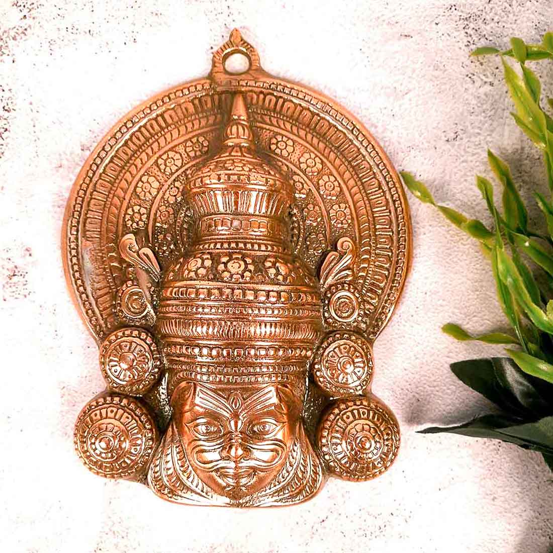 Kathakali Mask Wall Hanging - For Living room & Entrance Decor - 14 Inch - ApkaMart