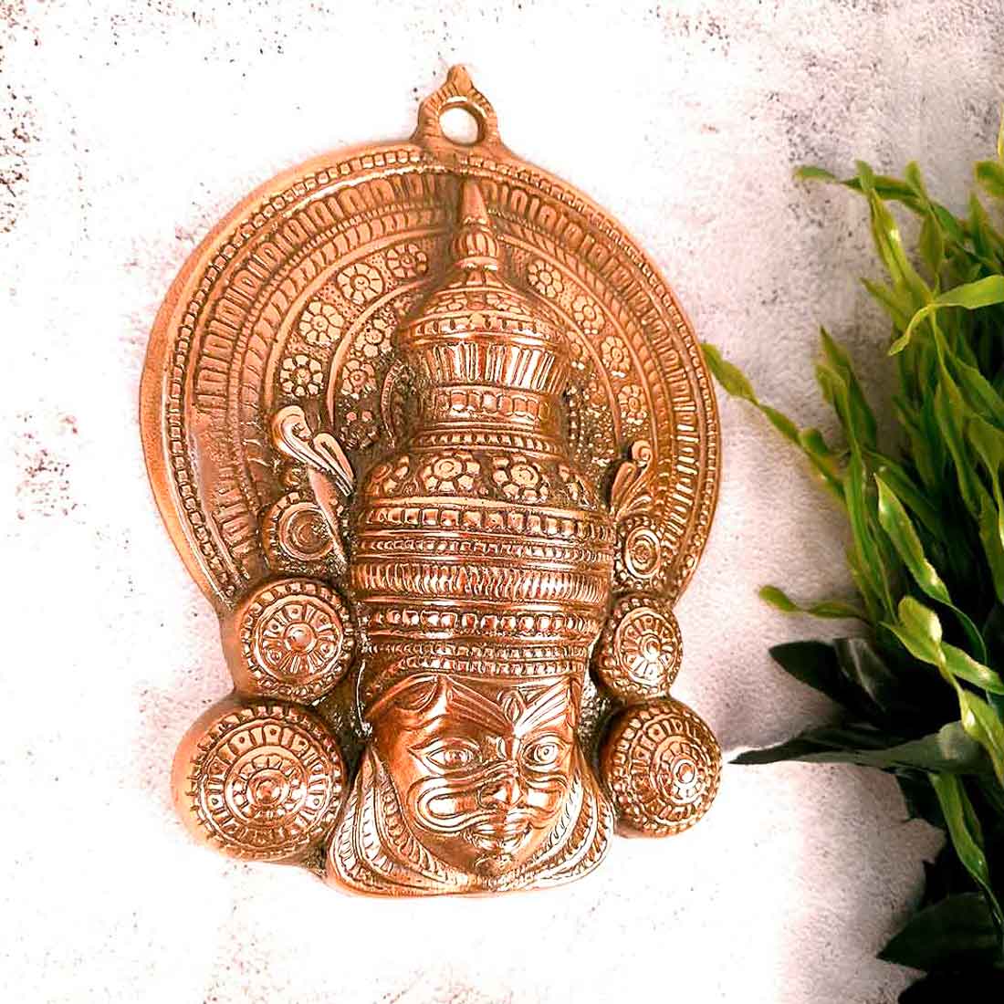 Kathakali Mask Wall Hanging - For Living room & Entrance Decor - 14 Inch - ApkaMart